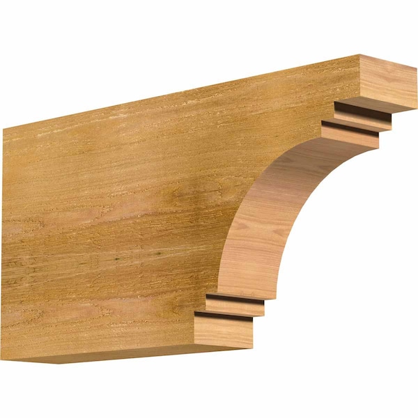 Ekena Millwork Pescadero Rough Sawn Rafter Tail, Western Red Cedar, 4"W x 12"H x 24"L RFT04X12X24PEC00RWR - main
